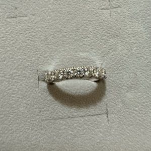 Moissanite Eternity full band ring.